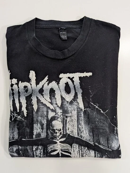 Slipknot Black and White Graphic T-Shirt 5: The Gray Chapter Album - Picture 3 of 8